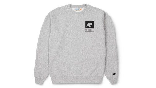 heather_grey_jet_black_sport_bear_logo_sweatshirt_karhu_nz.jpg Heather Grey/Jet Black Sport Bear Logo Sweatshirt Karhu NZ - Image 1