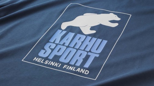 Helsinki Sport T-Shirt True Navy/Bright White Karhu NZ - Image 3