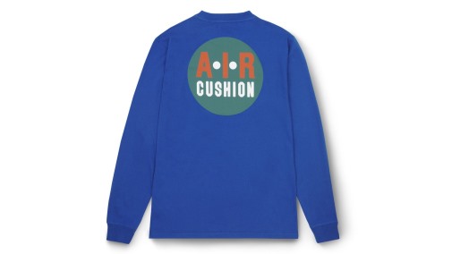Karhu NZ Dazzling Blue/White Air Cushion L/S T-Shirt - Image 2