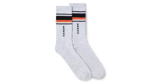 light_grey_melange_black_tubular_87_socks_karhu_nz.jpg Light Grey Melange/Black Tubular 87 Socks Karhu NZ - Image 1