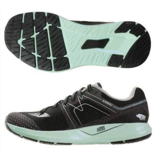 Women's Synchron Ortix Running Shoes Karhu NZ Jet Black/Glacier Grey - Image 1