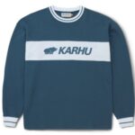 Blue Wing Teal/White Blocked Logo Sweatshirt Karhu NZ