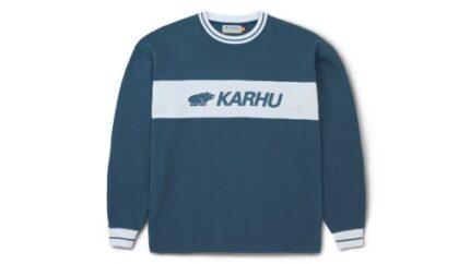 Blue Wing Teal/White Blocked Logo Sweatshirt Karhu NZ