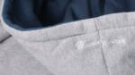 Contrast Raglan Hoodie Heather Grey/Blue Wing Teal Karhu NZ - Image 2