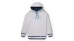 Contrast Raglan Hoodie Heather Grey/Blue Wing Teal Karhu NZ