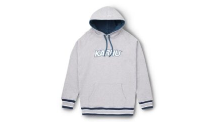 Contrast Raglan Hoodie Heather Grey/Blue Wing Teal Karhu NZ