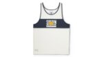 Sun Run Singlet Men's Off White/Estate Blue Karhu NZ